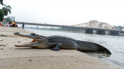 India's Mugger Crocodile Is Thriving in Urban Waterways, and What That Tells Us About Adaptation