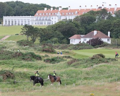 Seven charged with damaging Trump’s Scottish golf course accused of ‘terrorist connection’