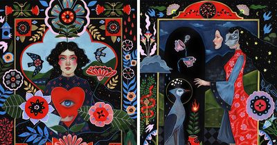 24 Fascinating Artworks By Aunia Kahn That Reimagine Folk Art Through A Contemporary Lens