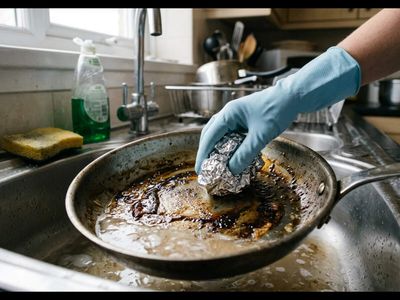 Aluminium foil hack for cleaning greasy pans: How it works, benefits and why it helps remove grease and food residue