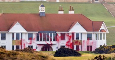 Protesters who graffitied Trump’s Scottish golf course face ‘terror’ sentencing