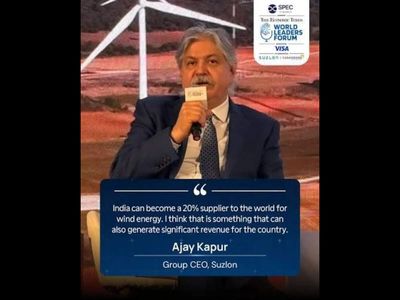 ET World Leaders Forum: Suzlon CEO says ‘marrying’ solar and wind energy offers India a chance to become a global green-energy powerhouse