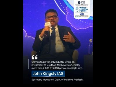 ET World Leaders Forum: Madhya Pradesh’s textile/garment industry a potential export/employment generation powerhouse