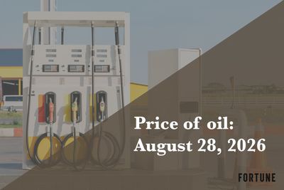 Current price of oil as of Aug. 28, 2026