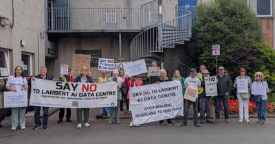 Campaigners against plans for AI data centre in Scottish town protest council meeting
