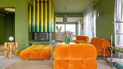 With Matcha Green Walls and More Than a Nod to 70s Retro Design, There's Nothing Mundane About This Vibrant Swiss Apartment