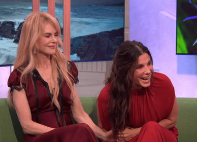 Sandra Bullock cracks up laughing as she makes suggestive Nicole Kidman comment on The One Show