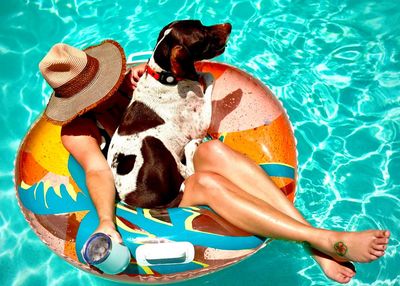 ‘The angle of the dog, the hat and the tattoo on her foot all come together’: Trace Meek’s best phone picture