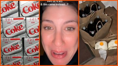 New York woman claims she ordered a single can of Diet Coke at 4 am on Uber Eats. Instead, her porch got flooded with soda and milk