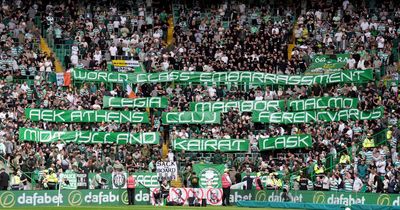 North Curve Celtic brand club 'world class embarrassment' with banner jibe