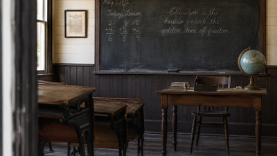 In 1994, Arthur and Helen Chapman bought a former Black schoolhouse in Maryland; today, its original blackboard remains