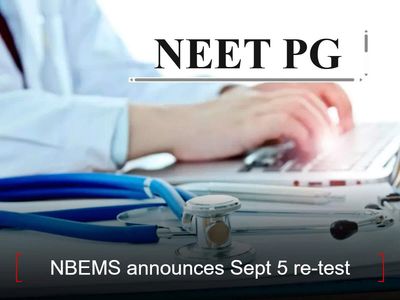NEET PG 2026 re-exam: NBEMS announces September 5 re-test for these candidates
