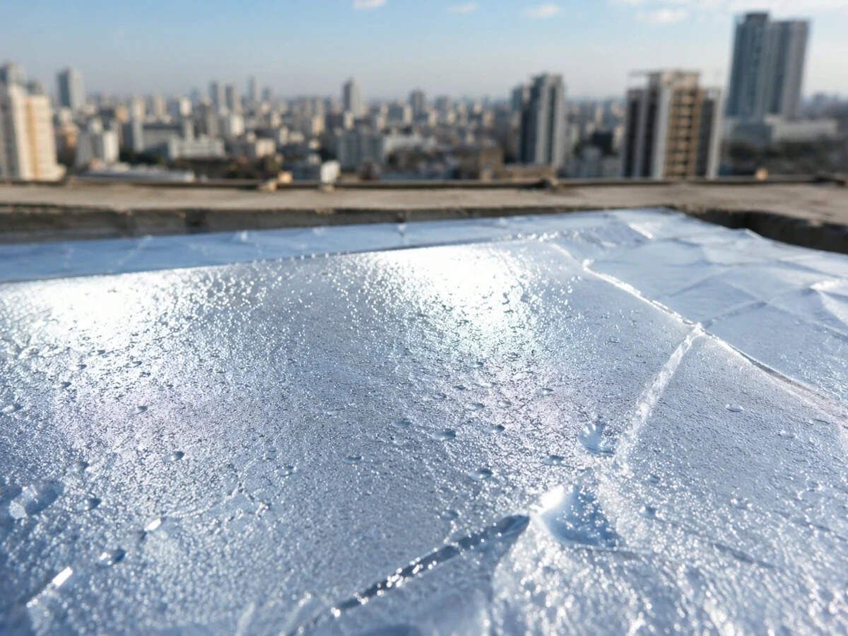 In 2019, Buffalo scientists coated aluminum film with a cooling polymer; a small prototype cooled an enclosed box by 11°F by day and 20°F at night