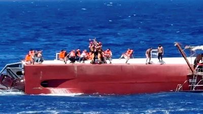 Ferry capsizes and sinks off northern Cyprus, killing 8