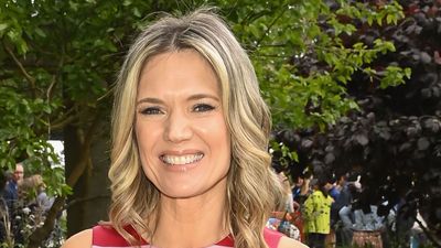 Trouser season is almost upon us – Charlotte Hawkins’ royal blue co-ord is top of our autumn wish list