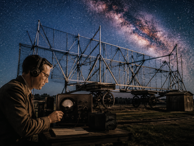 In 1932, a Bell Labs engineer trying to solve mysterious static from transatlantic phone calls that repeated every 23 hours and 56 minutes accidentally discovered radio waves from the center of the Milky Way