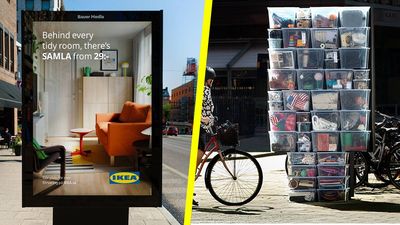 Ikea's latest clever billboard adverts work because they reveal a common truth about every home