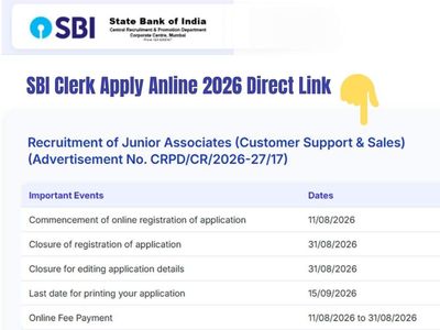 SBI Clerk 2026 last date to apply today for 9,124 vacancies; check direct link and what you should keep in mind before final submission
