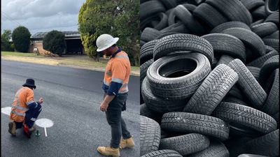 In 2015, Queensland began turning end-of-life tyres into road material; over the next decade 2.4 million tyres were kept out of landfill as crumb rubber was blended into asphalt and road seals