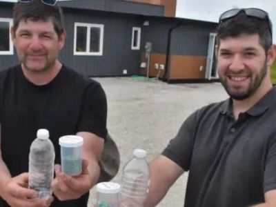 Two Canadian builders turned 612,000 plastic bottles into 2,000-sq-ft home in Nova Scotia; its panels were so strong they withstood sustained winds of 326 mph, twice the strength of Category 5 hurricane