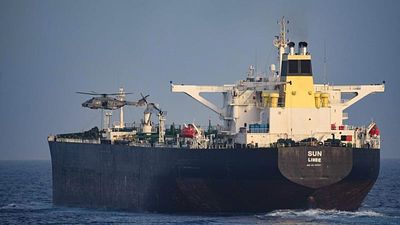 Suspected Russian shadow fleet oil tanker boarded by EU forces in the Mediterranean