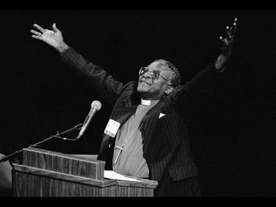 Quote of the Day by Desmond Tutu: “I hope that all of us can get persuaded that... The more foolish human you are, the more likely that I will be... ” — Timeless life lesson from an inspiring quote on human dignity, compassion, empathy and interdependence, by the Nobel Peace Prize-winning South African archbishop known for his moral courage and fight against apartheid