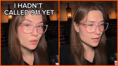 She was 8 mins away from home when 911 warned about an intruder. Then the voice on the recording sounds exactly like hers: ‘I hadn’t reported’