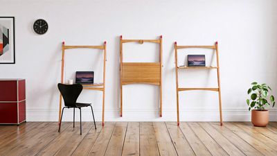 This Sit-Stand Desk Folds Away the Moment You Clock Off Work — It's a Clever Solution to Any Small WFH Space