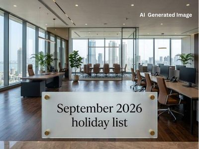 September 2026 holiday list: Which days will banks, schools and offices be closed?