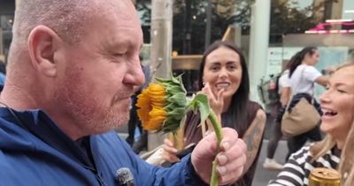 YouTuber’s bid to expose ‘lawless Glasgow' ends with hugs and a sunflower