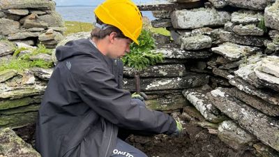 Ten Gordonstoun students, from school attended by King Charles, uncover possible 1,000-year-old Viking church and altar buried on remote Scottish island during six-day archaeology trip