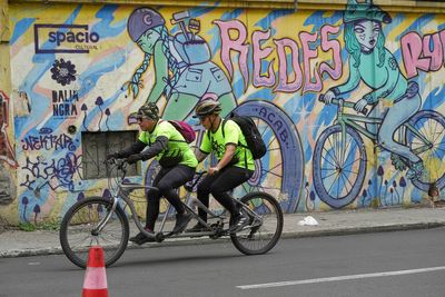 Tandem bicycle club in Ecuador's capital leads blind riders to new adventures