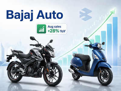 Bajaj Auto shares rise 3% after August sales jump 28% YoY
