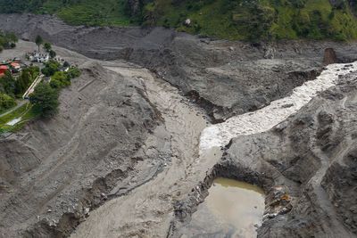 Loyal dog refuses to leave site of home washed away in Nepal flash floods