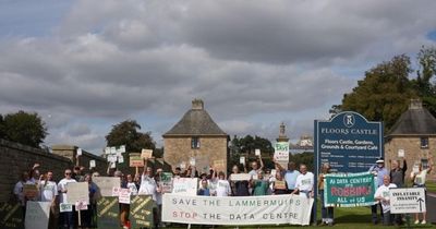 Protesters take fight against Borders AI data centre to duke’s doorstep