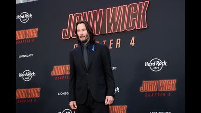 Quote of the day by Keanu Reeves, 'Money doesn't mean anything to me. I've made a lot of money, but I want to enjoy life and not stress myself building my bank account. I give lots away and live simply, mostly out of a suitcase in hotels. We all know that good health is much more important' offers powerful inspiring lessons about what makes life worth living, teaches purpose, meaning, wisdom, life advice on happiness, inner peace