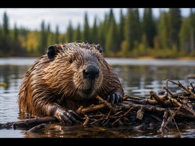 Northern Canada’s beavers used branches and mud to slow floodwaters; their 850-meter dam that can be seen from space transformed the forest into a pond holding 70 million liters of water over time