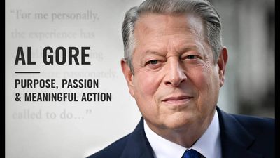 Quote of the day by former U.S. vice president Al Gore: “For me, the experience has simply been feeling very passionately about something that...” — Timeless life lesson from an inspiring quote on purpose, passion, resilience, courage, self-growth and why finding what truly matters can transform the way you face uncertainty