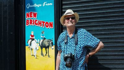 The seaside town that once called Martin Parr's photographs a betrayal is about to put his face on a mural the size of a building