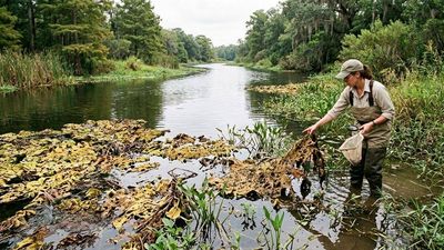 In 2001, scientists released 880 tiny weevils against a weed choking Texas waterways; by 2003, giant salvinia had almost disappeared