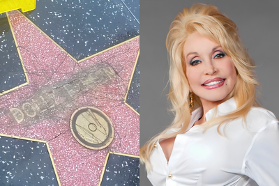 Dolly Parton Walk of Fame Star Defaced by Vandal Who Also Stole Fans' Tribute Flowers Days After Death
