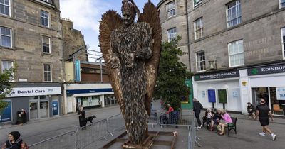 ‘Knife Angel’ arrives in Edinburgh as mum marks first anniversary of son’s death