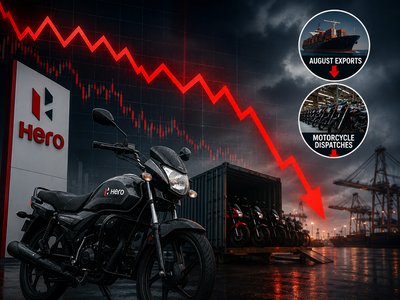 Hero MotoCorp shares fall over 4% as August exports, motorcycle dispatches decline