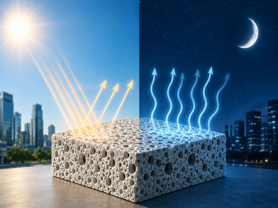 In 2025, Monash researchers developed a self-adaptive microporous ceramic; daytime cooling reached 19.5°C below ambient while nighttime overcooling was limited to 3.3°C