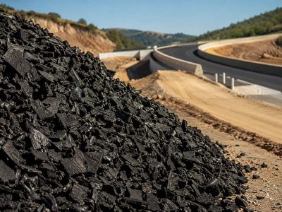 In 2000, California packed 6,627 tons of shredded tires beneath Dixon Landing Road; the lightweight fill saved an estimated $477,000