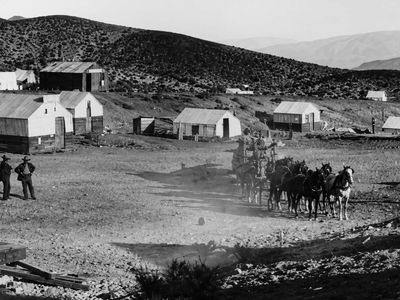 In 1905, a copper strike turned Greenwater in Death Valley into a town of 2,000; by 1909, its mines had closed without making a profit, and no ruins remain today