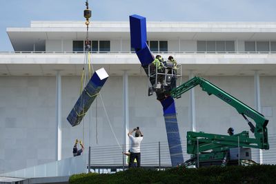 ‘Blue’ sculpture removed from Kennedy Center grounds as part of Trump-led overhaul