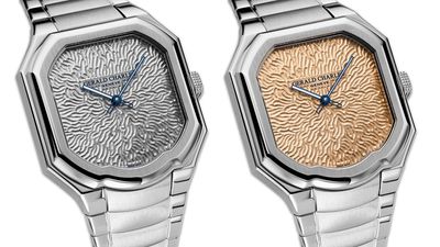 Every example of this hand-hammered Gerald Charles watch is unique