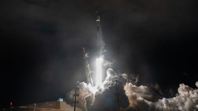 SpaceX Falcon 9 rocket launches Starlink satellites to orbit on its 35th flight
