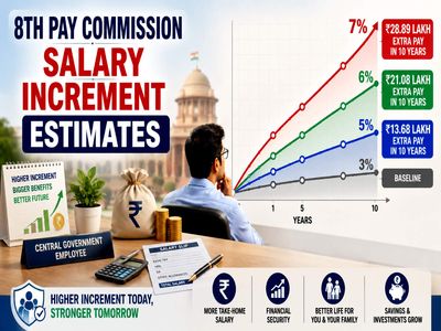 8th Pay Commission salary calculator: Can Level 8 employees get Rs 29 lakh extra pay in 10 years at 7% annual increment rate?